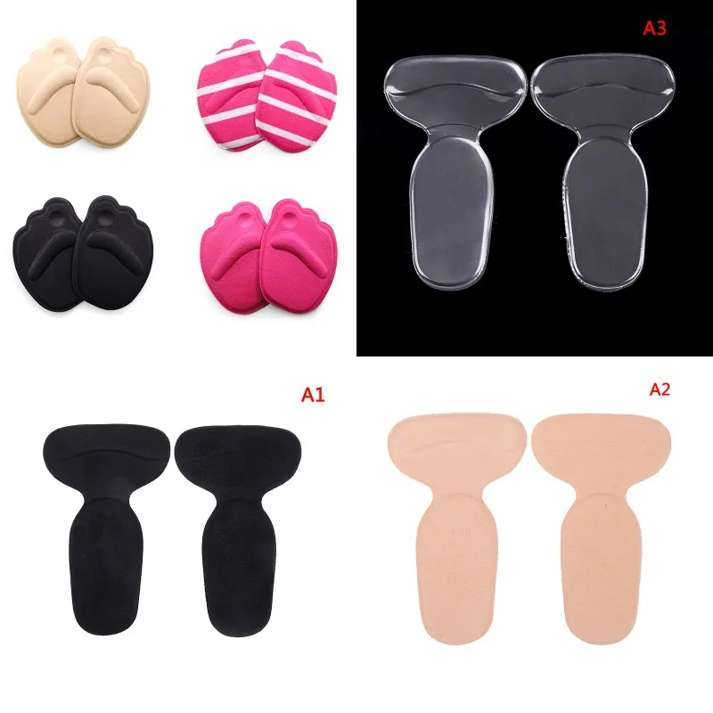 Прозрачная нескользящая обувь для ног 1/2 пары невидимых силиконовых гелевых