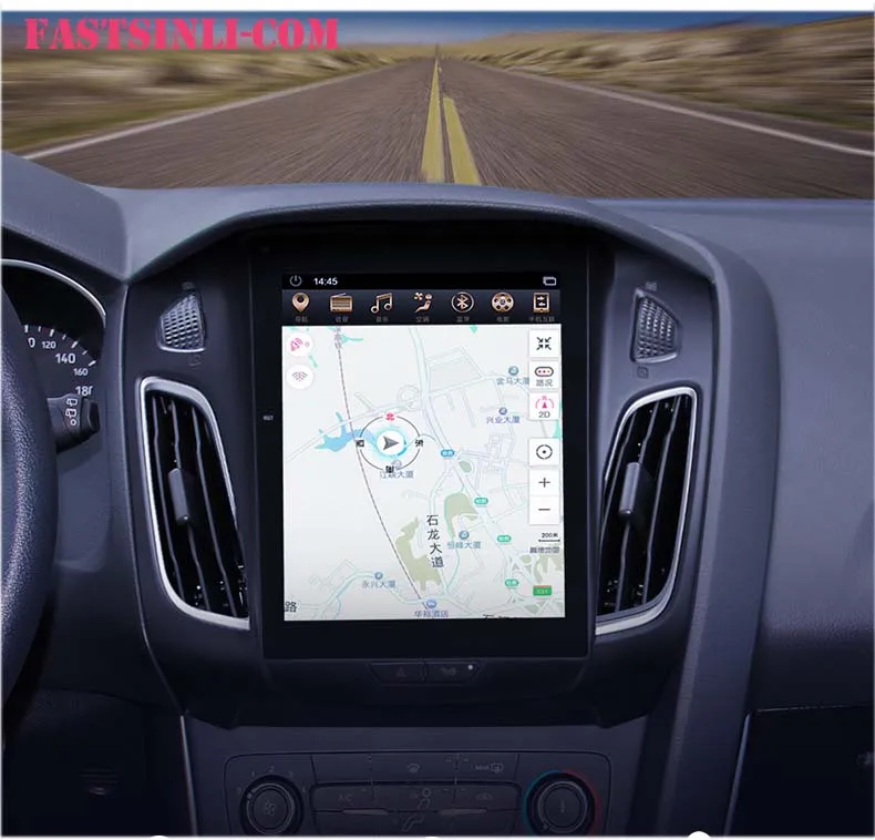 CarPlay Android вертикальный экран gps для Ford Focus 2012- gps мультимедийный плеер навигация вертикальный экран