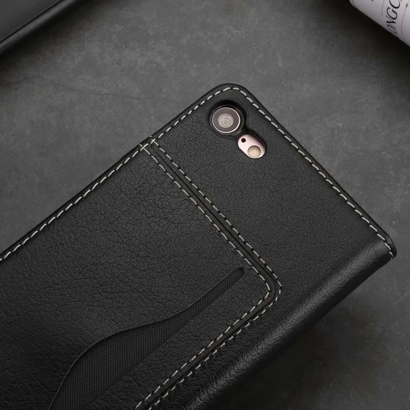 Роскошный флип-чехол из натуральной кожи с рисунком яка для iphone 7 8 отделением
