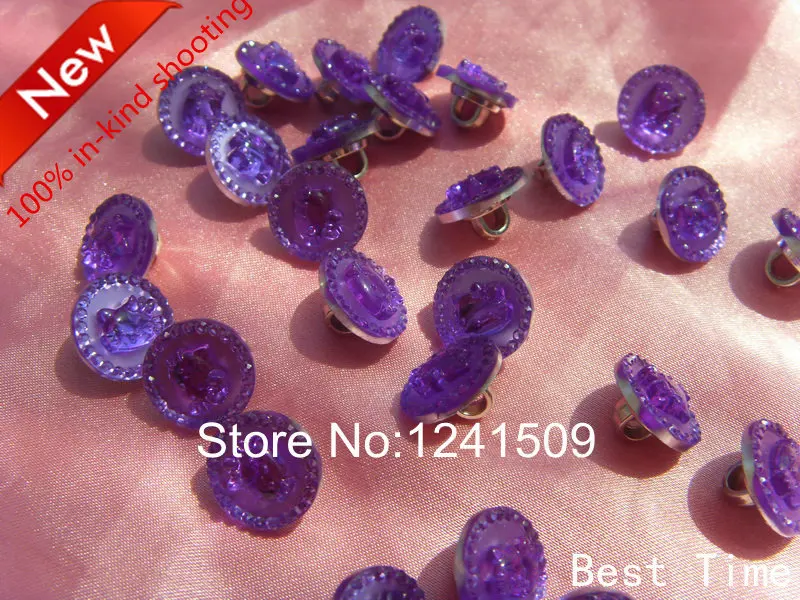 80 шт./лот Бесплатная доставка рубашка пуговицы из смолы оптом новые фиолетового