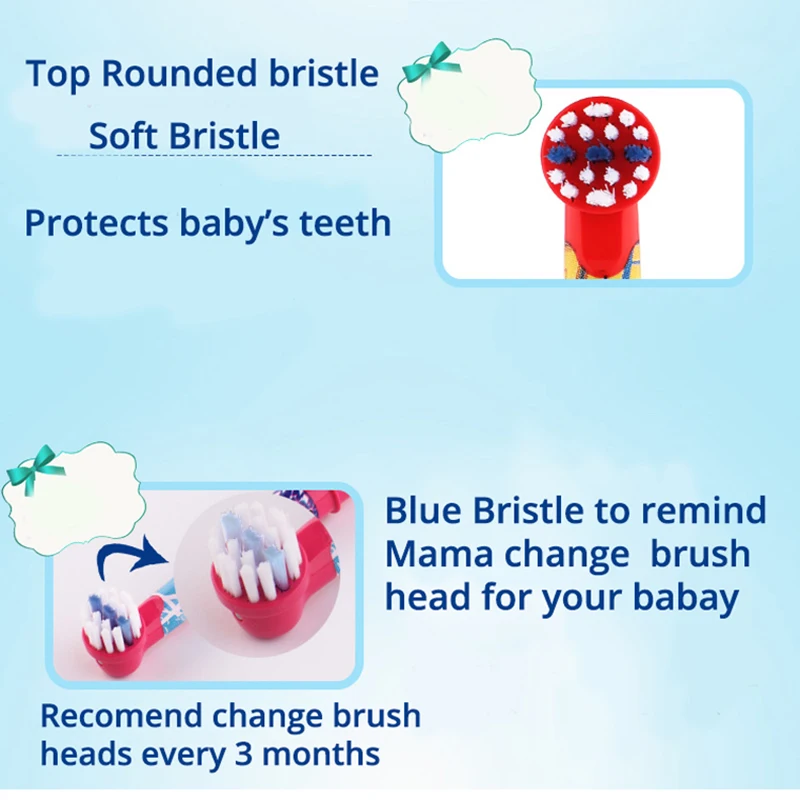 Oral B дети сменные насадки для зубной щетки зубные с мягкой щетиной пополнения