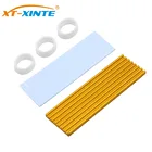 Алюминиевый радиатор для жесткого диска M.2, радиатор для теплоотвода, охлаждающие силиконовые прокладки для NGFF NVME M2 2280 PCI-E SSD