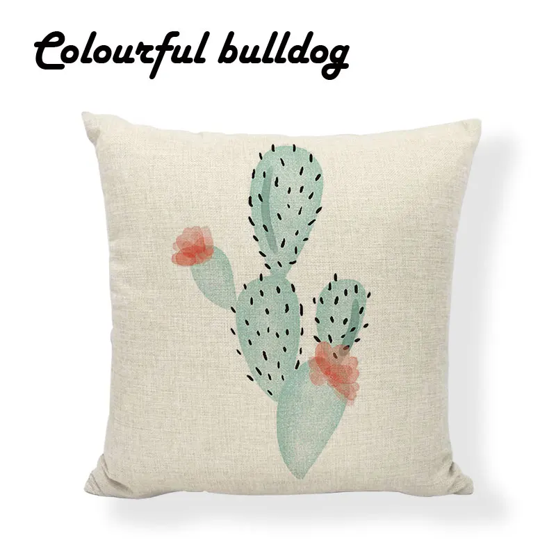 Известный бренд тропический пустынный завод Подушка с изображением кактуса