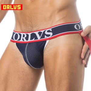 Мужские трусы джоки ORLVS, черные трусы брифы, джоки для пениса, стринги, сексуальное нижнее белье для мужчин, гей-трусы OR388, 2019