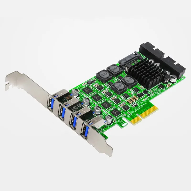 Плата расширения H1111Z PCI Express USB 3 0 PCI-E 19 Pin адаптер E к контроллер PCIE USB3.0 карта |