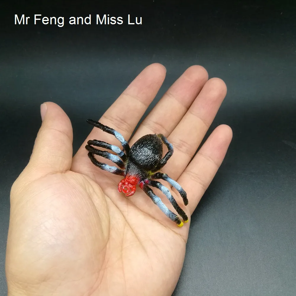 Черный Средний размер вставка шутка животное шокер паук модель