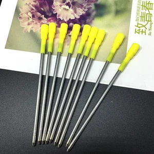 Оптовая продажа: 20 шт.упак. 8,2 см длинные черные и синие чернила с украшением в виде кристаллов для ручки с гелевыми чернилами Замена шариковая ручка заправки металла