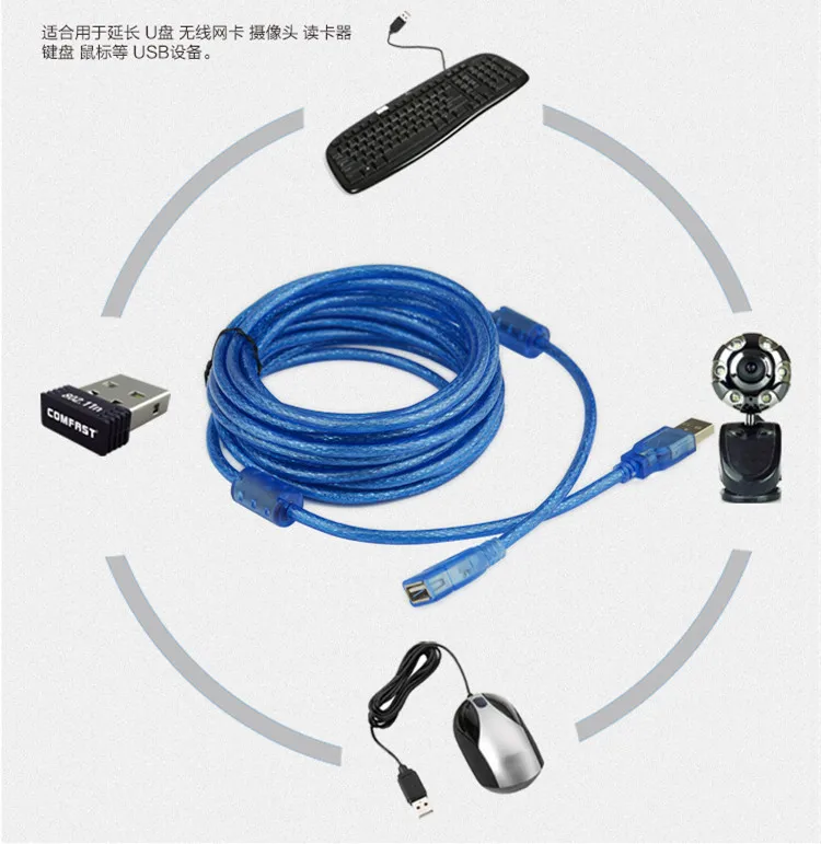 Горячий 30 см 150 3 м 5 Универсальный USB 2 0 Удлинительный кабель 1 высокоскоростной M/F