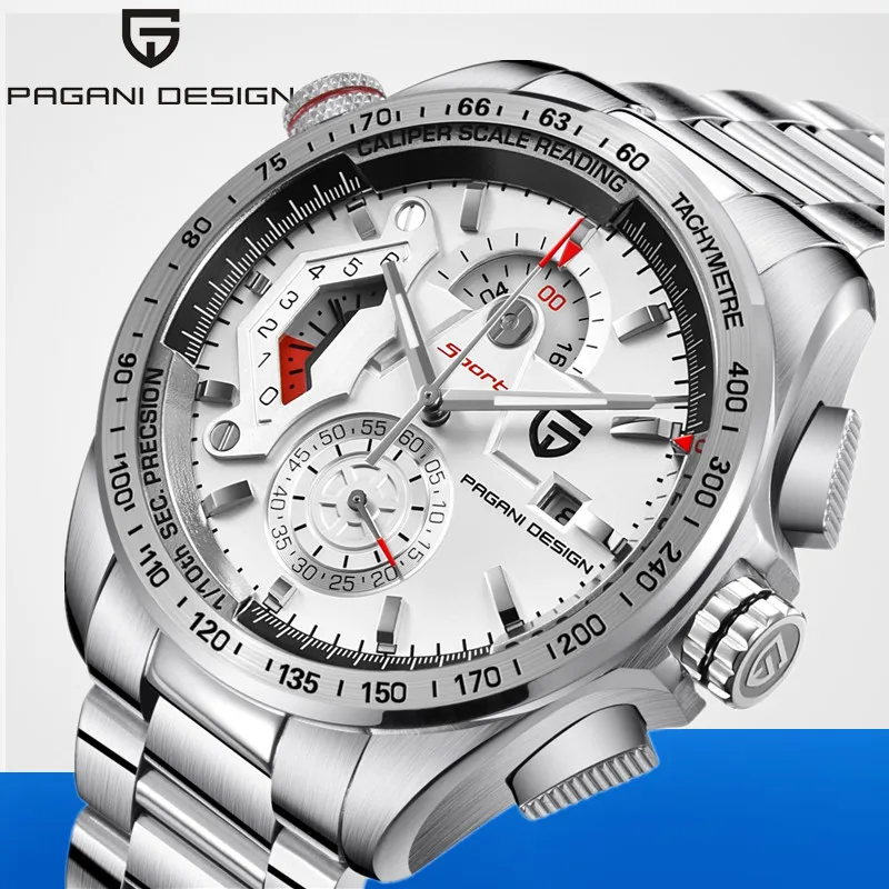 PAGANI дизайнерские Роскошные Брендовые Часы Reloj Hombre мужские водонепроницаемые спортивные кварцевые часы с хронографом военные часы мужские часы Relogio Masculino