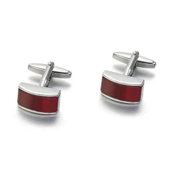 10 пар/лот качество опал Запонки серебристого цвета Арка Форма запонки Бизнес