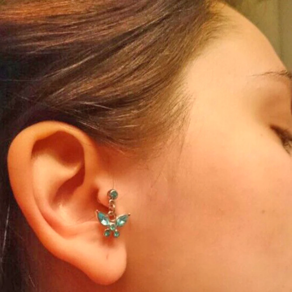 BOG 8PC разные варианты дизайна с украшением в виде кристаллов CZ Сердечко