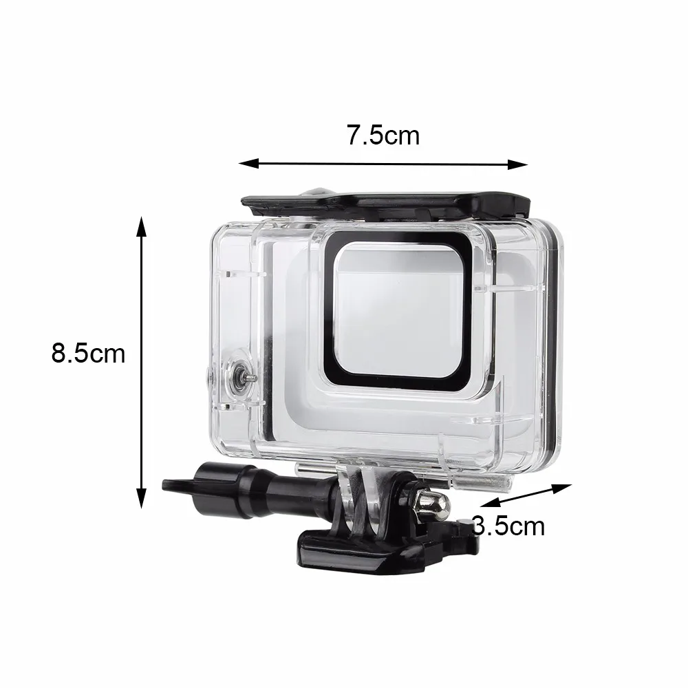 Black WhiteGopro Hero 7 6 5 Accessories Waterproof Protection Housing Case Diving 45M Protective For Gopro 5Camera FLW199 | Электроника