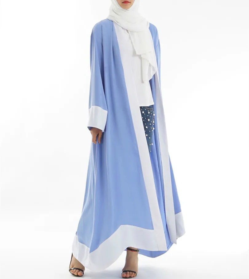 Модные мусульманское платье Абая исламской Костюмы для Для женщин Малайзии