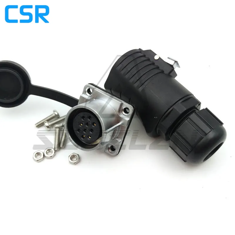 Серия XHP20 водонепроницаемый разъем 10-контактный и розетка панельный для