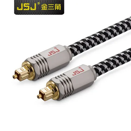Бесплатная доставка цифровой оптоволоконный аудио кабель JSJ HIFI Toslink Dolby AC3 DTS SPDIF