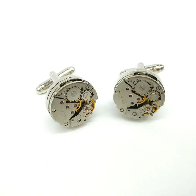Запонки мужские часовой механизм оптовая продажа|watch movement cufflinks|cufflinks for menscufflinks sale