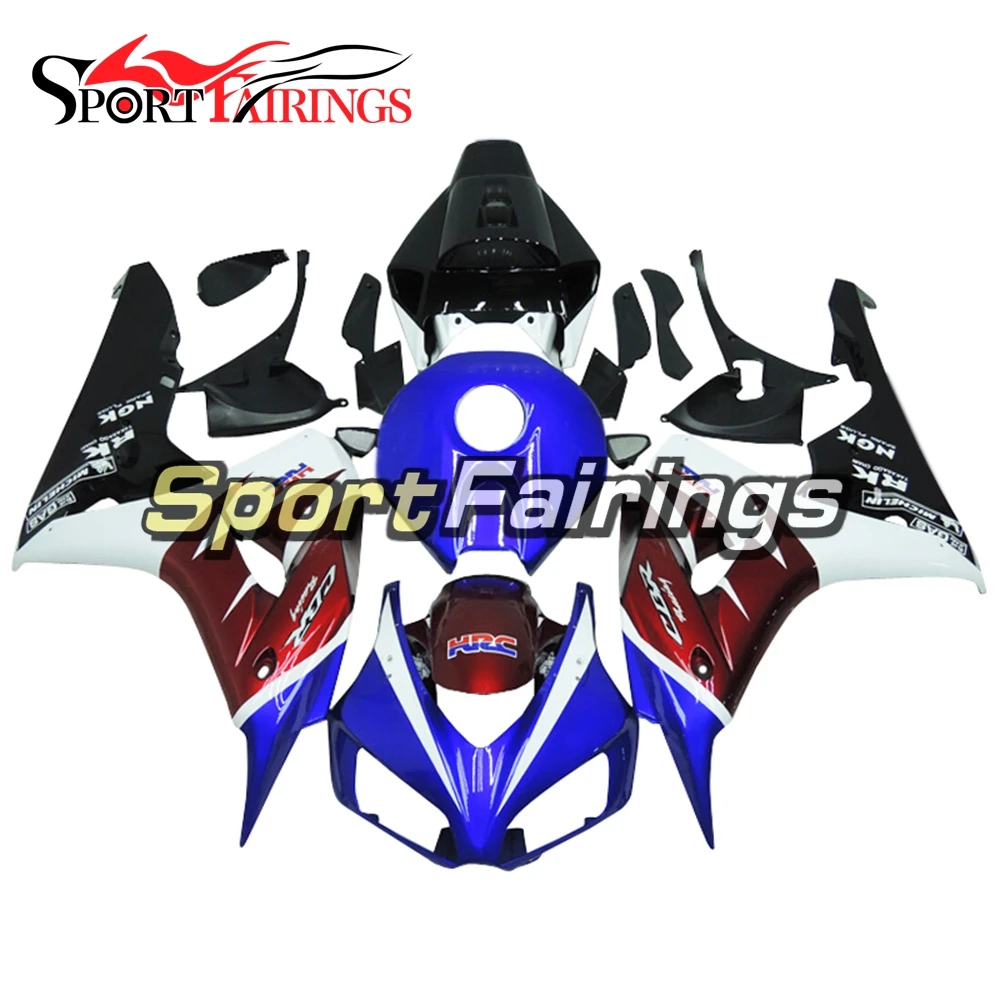 Синий красный Обтекатели для Honda CBR1000 RR 2006 2007 CBR1000RR 06 07 полный впрыск ABS мотоцикл