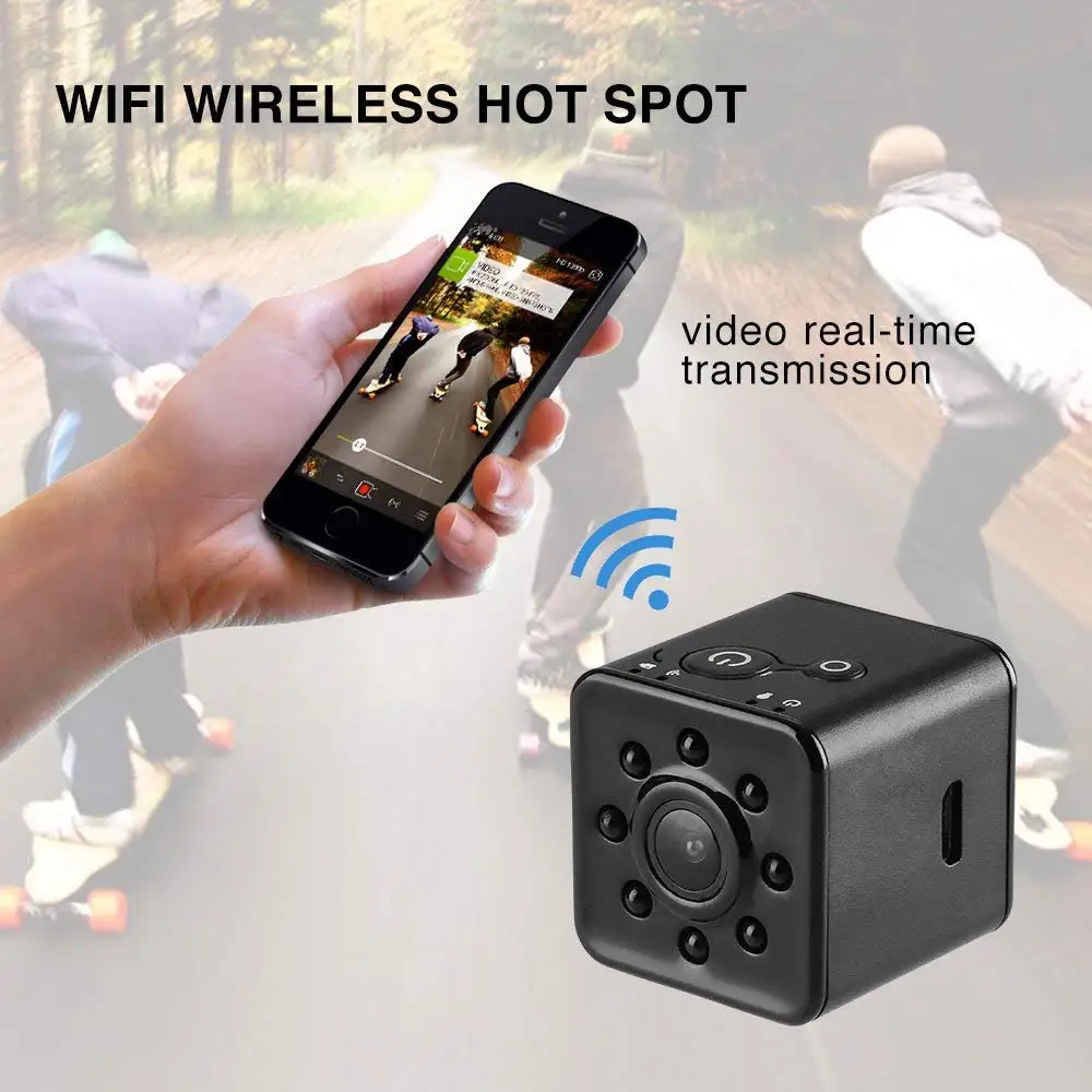 SQ13 Wi Fi P2P мини Камера Водонепроницаемый Full HD 1080 P камера видеонаблюдения ИК Ночное