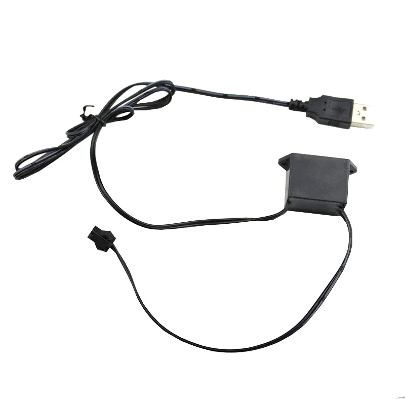 El провод инвертор силовой трансформатор для светильник мини 5 в USB 1-5 м 1 м 3 м 185 мм el провод кабель неоновый светящийся инвертор украшения фестиваля