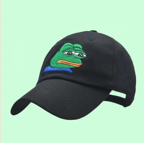 

Unisex Sad Frog Embroidery Adjustable Baseball Cap