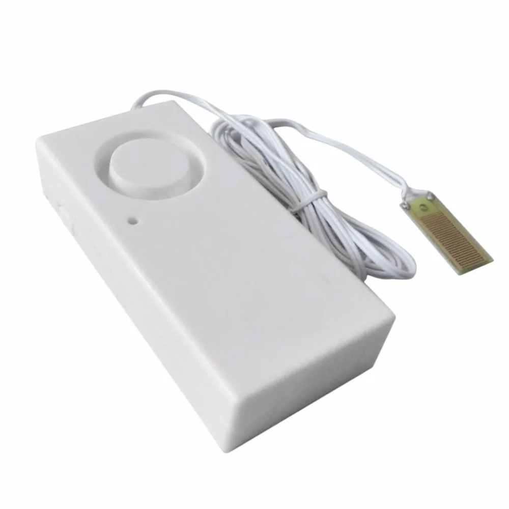 Water Overflow Leakage Alarm Sensor Detector 120dB Level Home Security System Work Alone | Безопасность и защита
