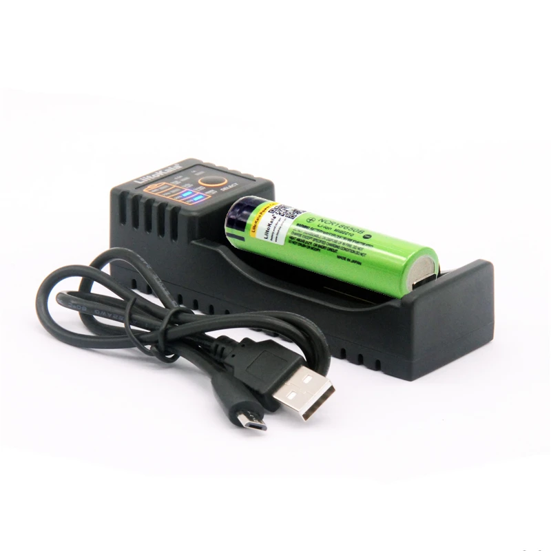 1 шт. Liitokala 3 7 V 3400mAh 18650 литий-ионная аккумуляторная батарея (без PCB) + Lii-100 USB 26650 AAA AA