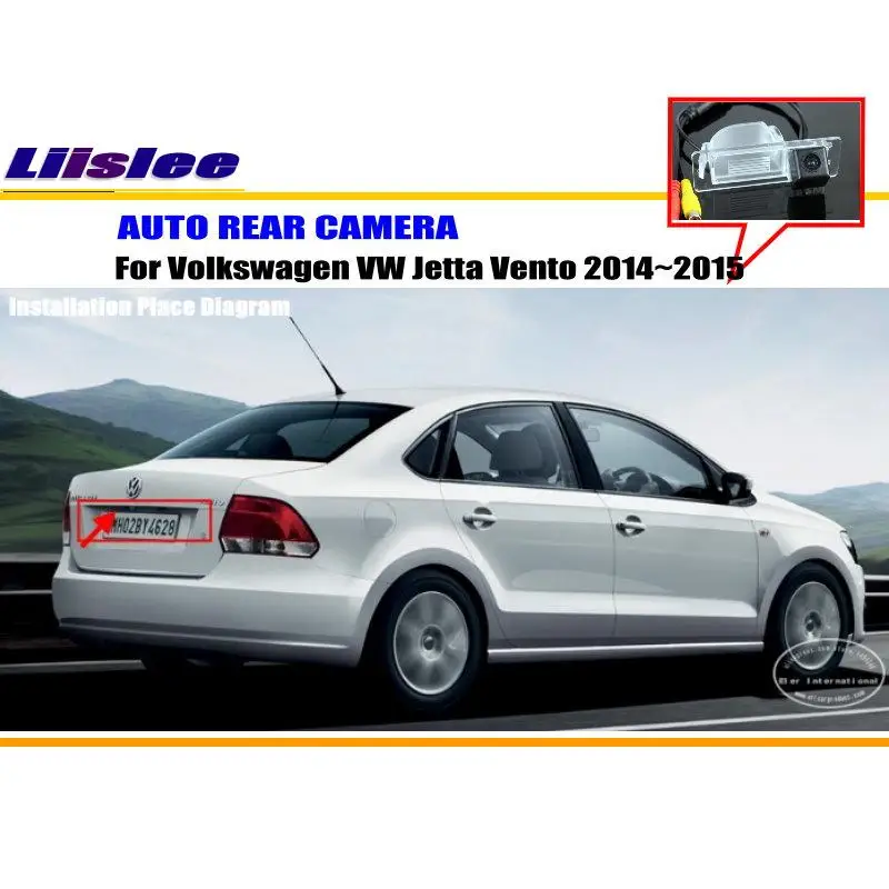 Автомобильная камера заднего вида для Volkswagen VW Jetta Vento 2014 2015 резервная парковочная
