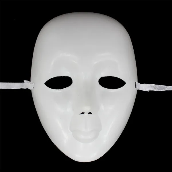 

Free Shipping 20pcs/lot Wholesale Hiphop Bboy Dancers White Mask Halloween Make up Horror Prank Joke Disguise Party Supply Gifts