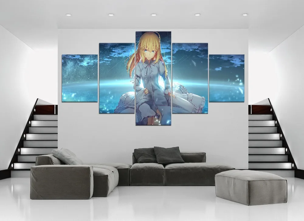 5 шт. аниме Fate KOHA-ACE HD печать постер домашний декор на холсте настенная живопись