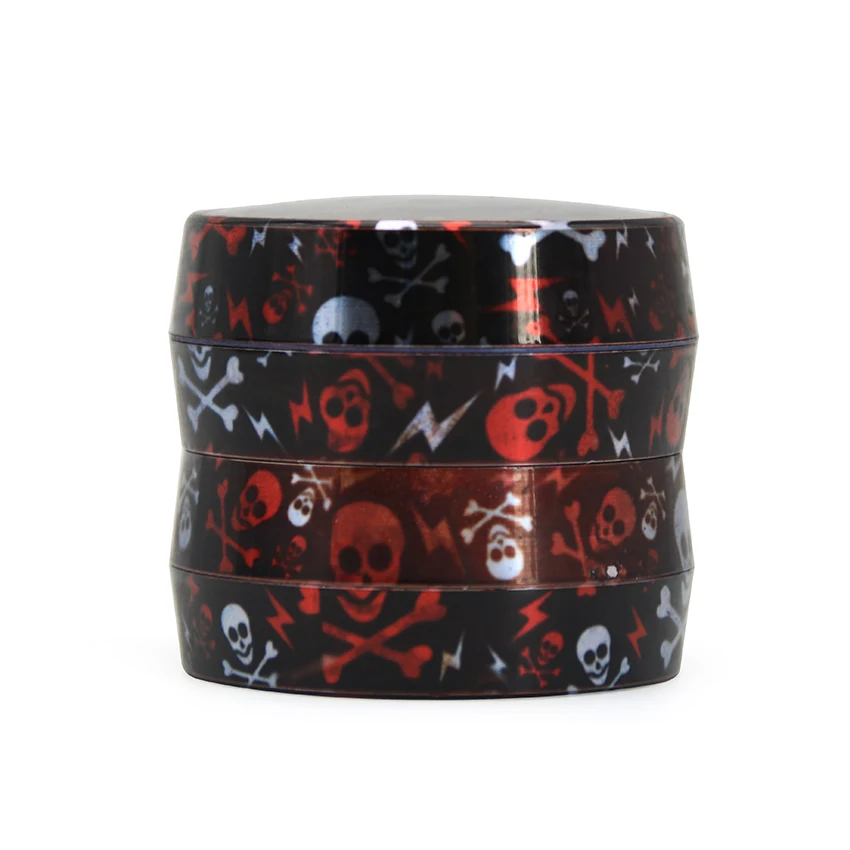 50mm RF016 Skull Leaves Around 4 Pieces Herb Grinder Aluminum Alloy Hand Muller Tobacco Spice Pollen Crusher Weed | Дом и сад