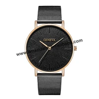 fashion alloy mesh geneva business watches round analog quartz dress men wrist watch casual men women geneva watches 623