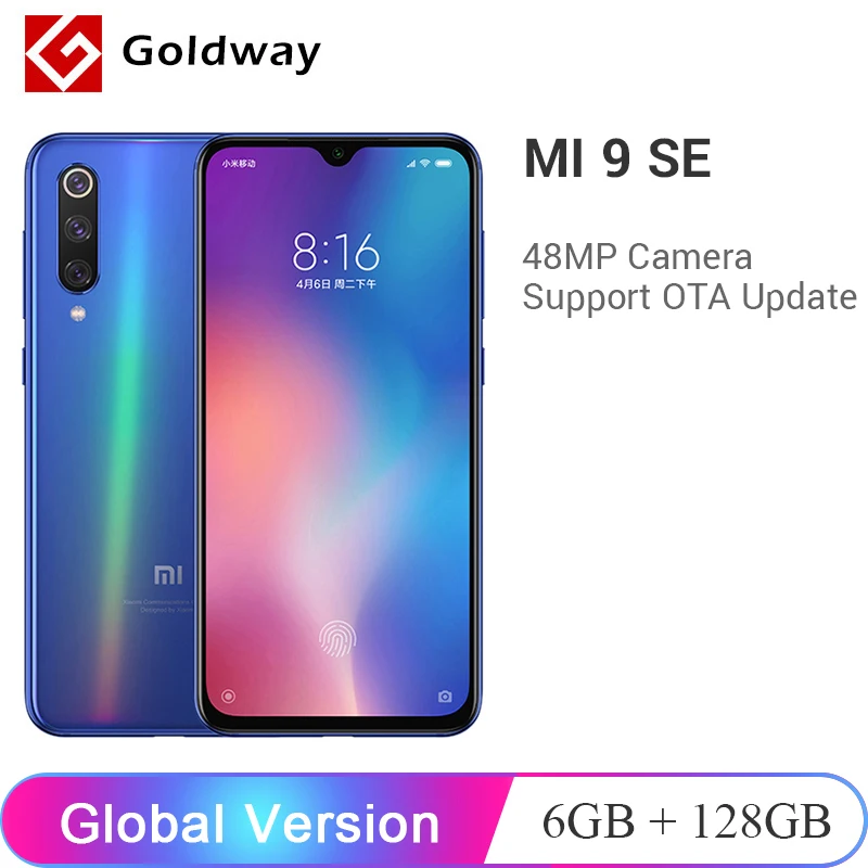 Глобальная версия Xiaomi mi 9 SE 6 ГБ ОЗУ 128 Гб ПЗУ мобильный телефон Snapdragon 712 четыре ядра