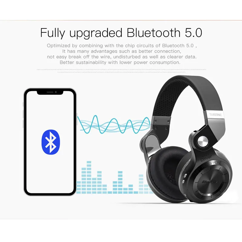 Оригинальные bluetooth наушники Bluedio T2S с микрофоном беспроводная гарнитура для Iphone