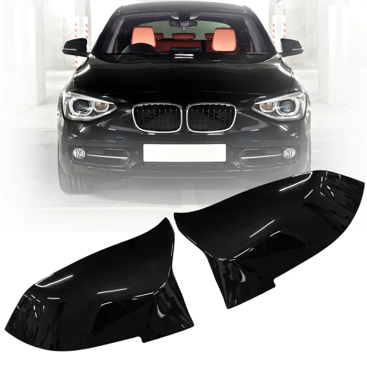 4 цвета пара глянцевых черных зеркал заднего вида для BMW F20 F21 F22 F30 F32 F36 X1 F87 M3 2012 2013