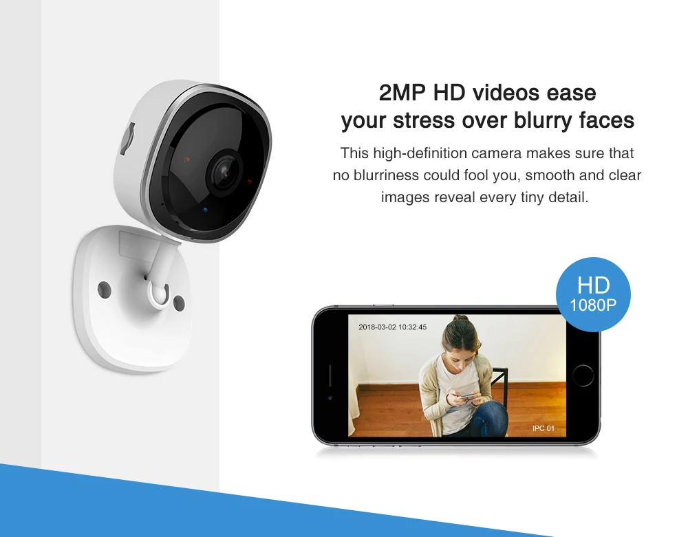 IP-камера SANNCE 2 МП HD 1080P ИК | Безопасность и защита