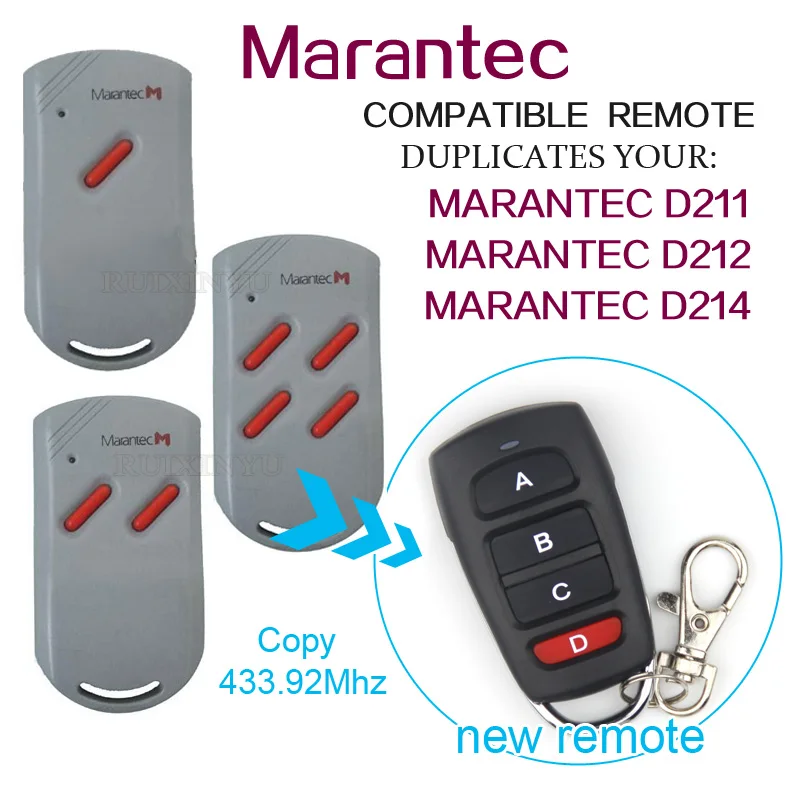 Копия Marantec D211 Marantec D212 Marantec D214 пульт дистанционного управления электрической Дверью Гаража двери дистанционного управления