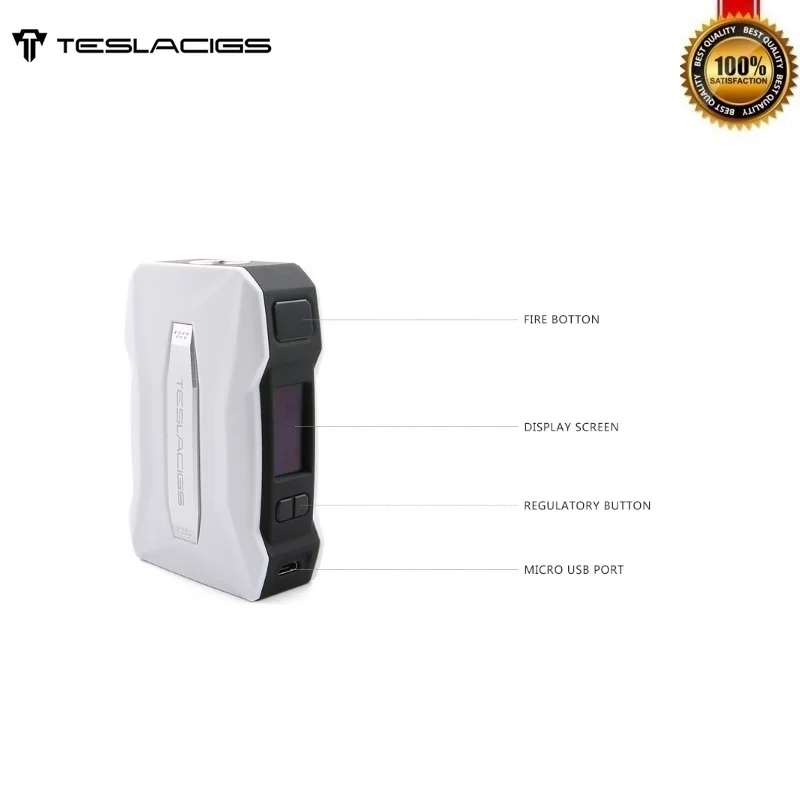 Оригинальный Tesla WYE II 215 Вт TC бокс мод работает от аккумулятора 18650 Teslacigs Vape Mods Vs Punk 0
