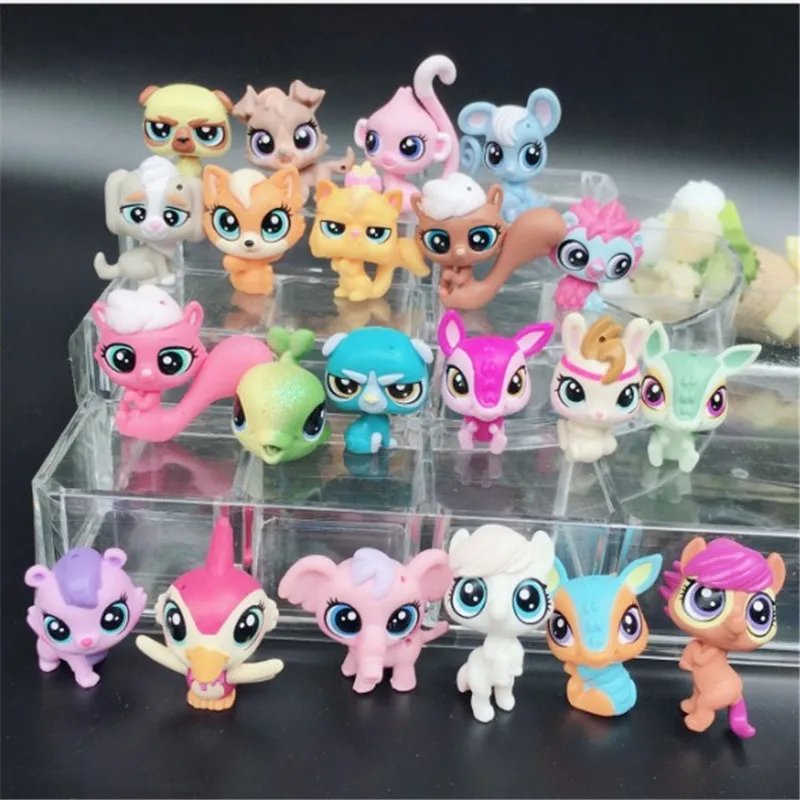 20 шт./лот игрушки для животных маленькие фигурки питомцев Игрушки маленьких
