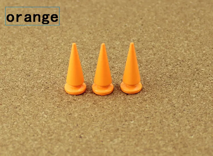 orange 10 шт 10*26 мм Цветные Шипы и заклепки для одежды DIY Ручная работа крутые панк заклепки для одежды для кожаных сумок и обуви - Цвет: orange