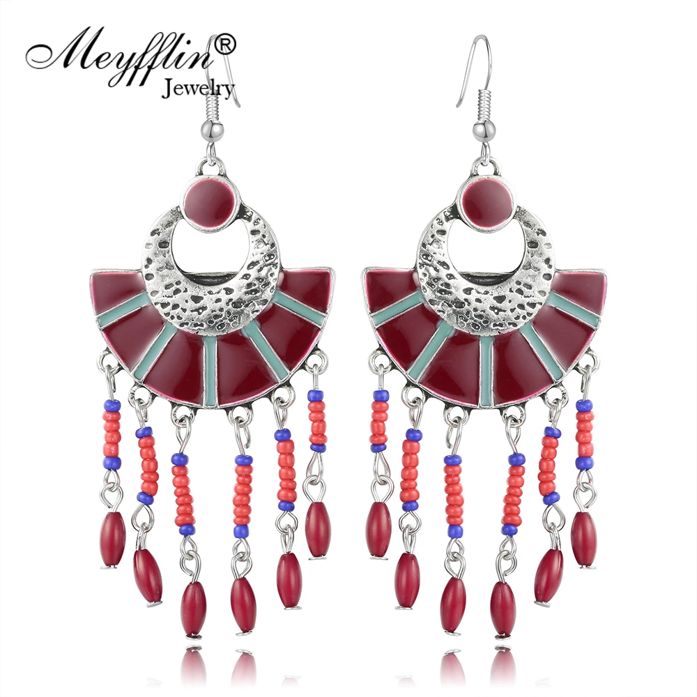 Meyfflin винтажные Женские Висячие серьги Букле д 'Орель 2019 Boho ювелирное изделие