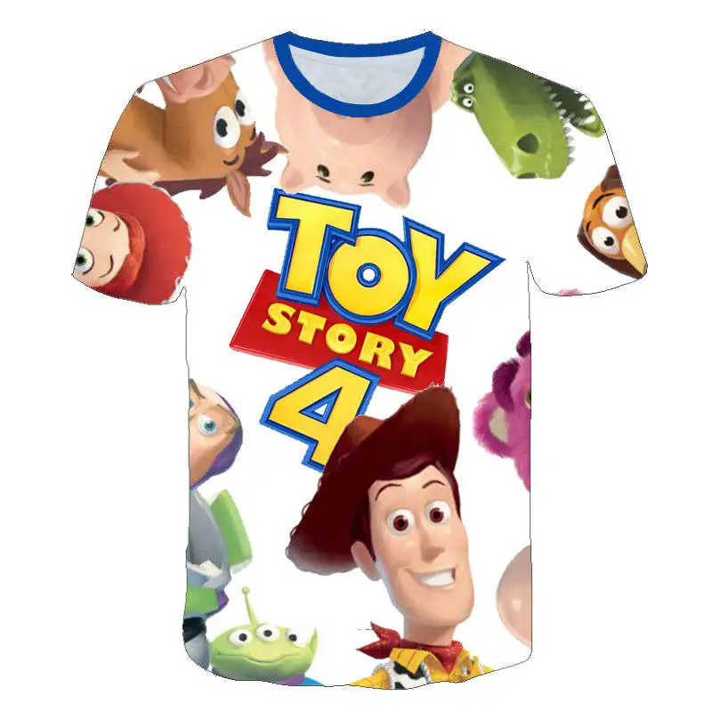 Новая игрушка из фильма Story 4 3D печать детская футболка F смешной короткий рукав Детская футболка с героями мультфильмов