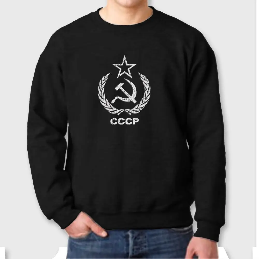 CCCP советская КГБ Молот серп футболка СССР вырез лодочкой Толстовка Повседневная