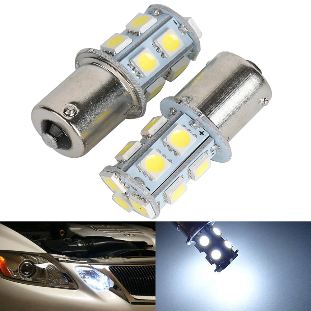 4 Pcs 1156 BA15S LED Car Light Bulb 5050 SMD 13 LEDs 12V Interior Bulbs Turn Signal Lamp Backup Lamps Reverse Reversing lights