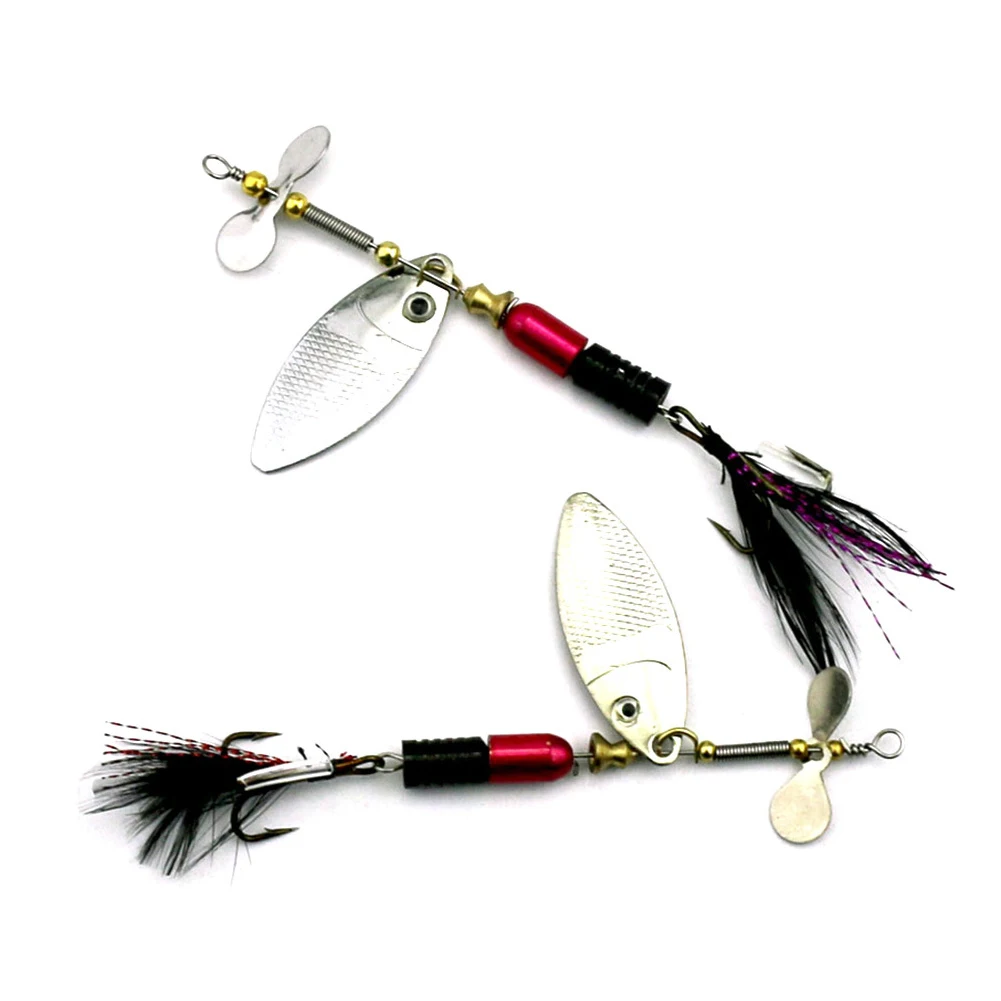 Жесткий перо Professional вращающийся блёстки Рыбалка приманки искусственные воблер