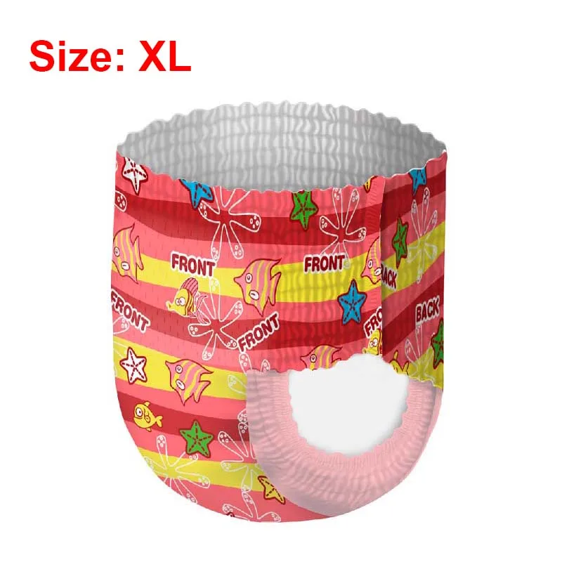 Girl XL Baby Swim Disposable Diapers Panties Adjustable Waterproof Cloth Swimming Pant Boys Girls Leakproof Nappies Pool Trunks - Цвет: Girl XL