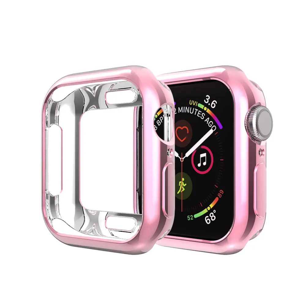 Защитные чехлы для Apple Watch 4 группа 44 мм 40 Iwatch серии чехол Замена ТПУ мягкий