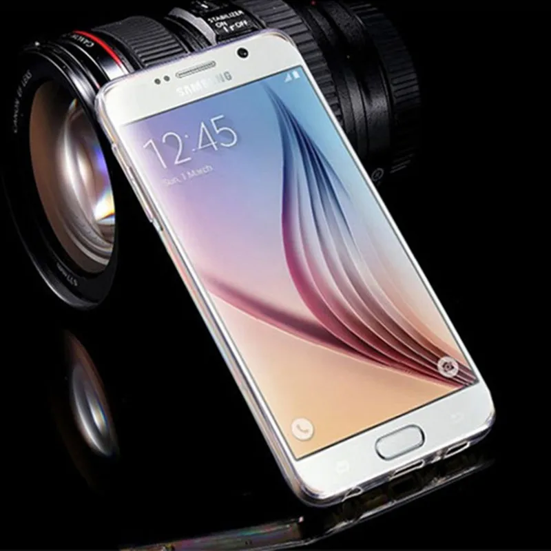 Ультра-тонкий прозрачный ТПУ Защита мобильного телефона Мягкий Coque для Samsung S8