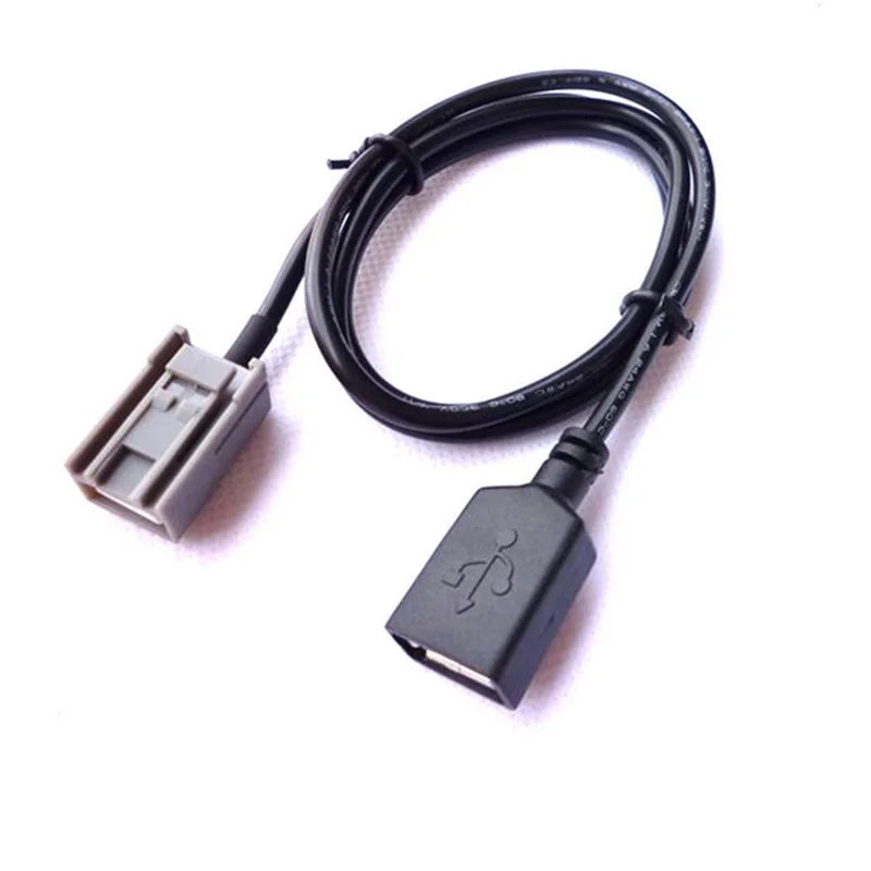 Автомобильный Кабель для барбекю 90 см USB гнездовой порт адаптер AUX подходит Honda Civic