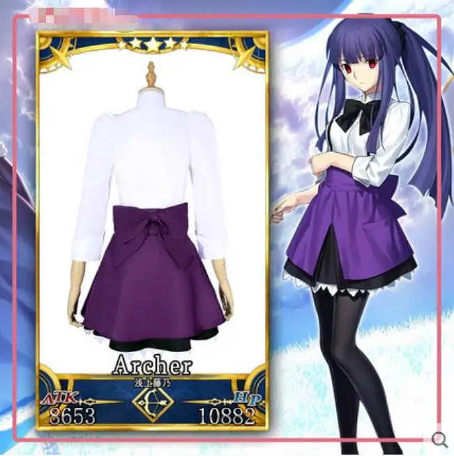 Горячее аниме Fate/Grand Order COSPLAY Asagami Fujino COS хэллоуивечерние НКА Косплей Повседневная