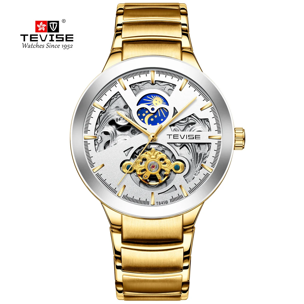 

Top Brand Luxury Tevise Men's Watch Self-Winding Mechanical Watch Fashion Sports Tourbillon Men's Watch Relogio Masculino